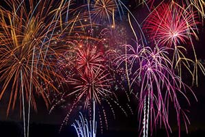 Fireworks at Taylorsville Marina at 1240 Settlers Trace Rd, Taylorsville, KY 40071