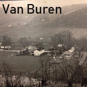 Historic photo of Van Buren, Kentucky before the lake