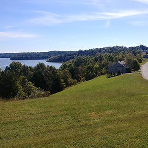 Edgewater view of Taylorsville Lake from front gate